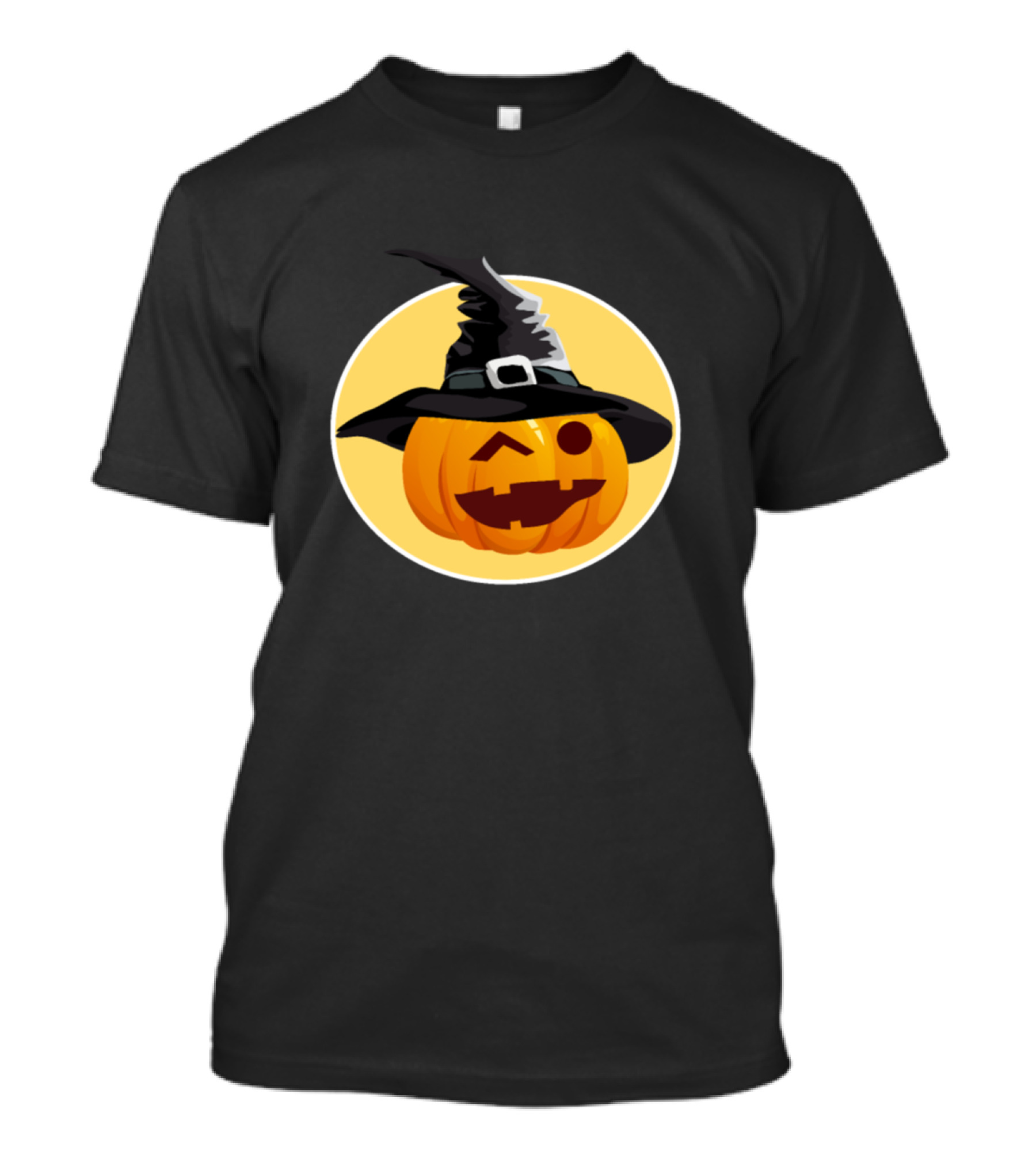 Happy Halloween Kids Pumpkin With Witch Hat Fun T-Shirt
