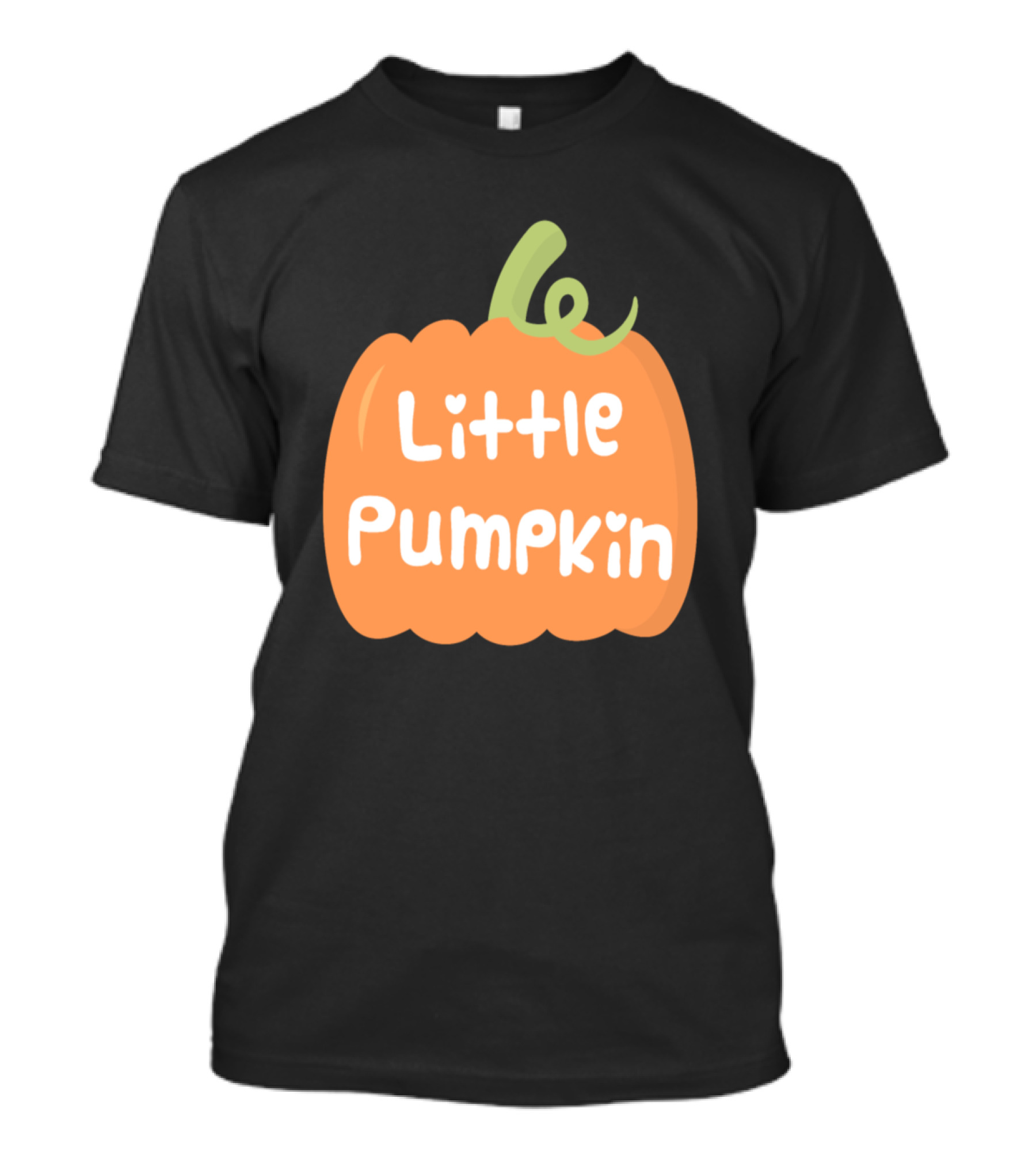 Little Pumpkin With Whimsical Heart Accents T-Shirt