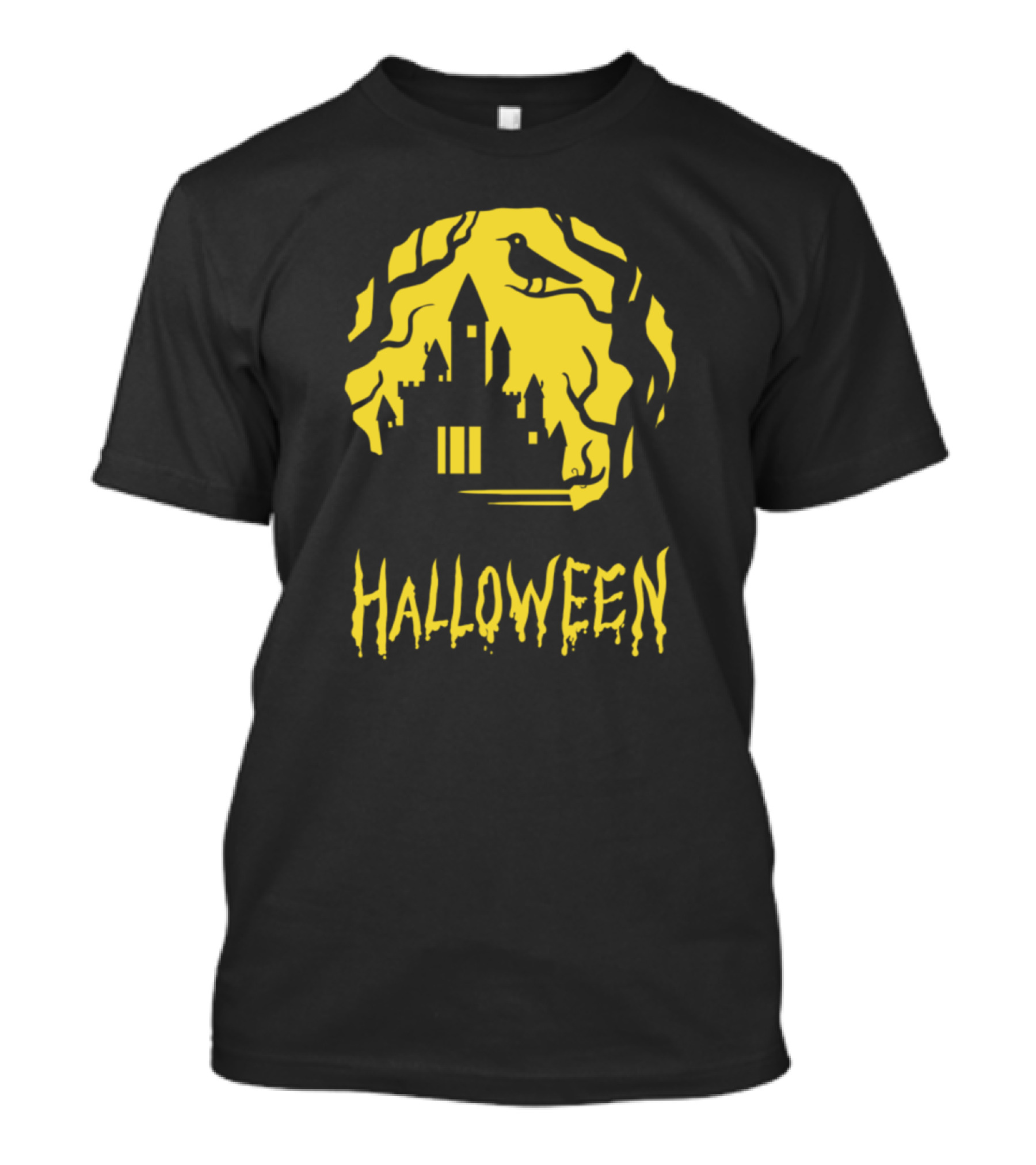 Halloween Horror Castle No Place To Hide Raven T-Shirt