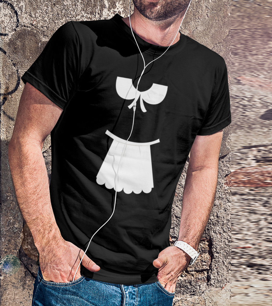 Pilgrim Girl Costume Collar And Apron T-Shirt