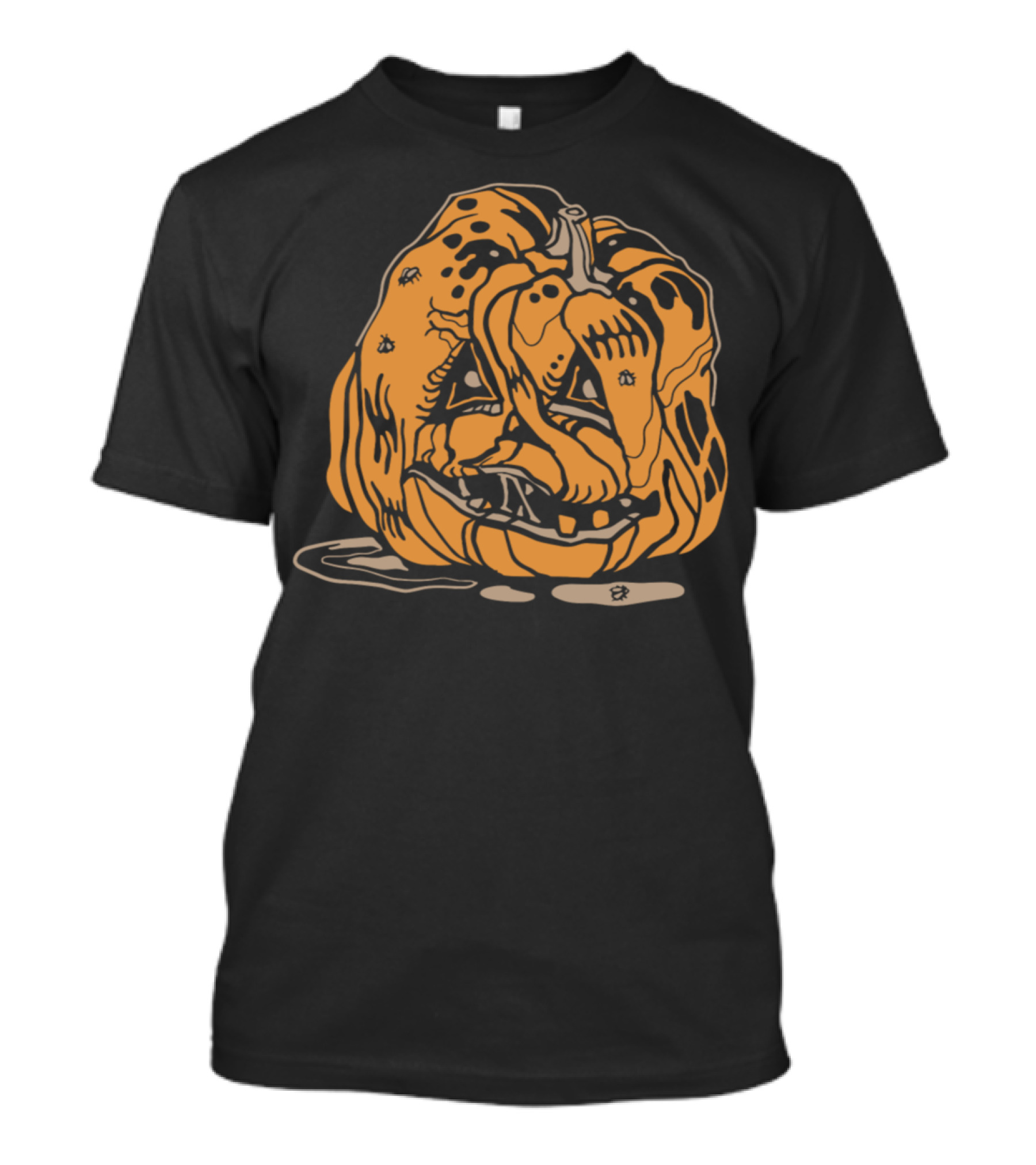 Rotten Pumpkin Halloween Melting Face T-Shirt