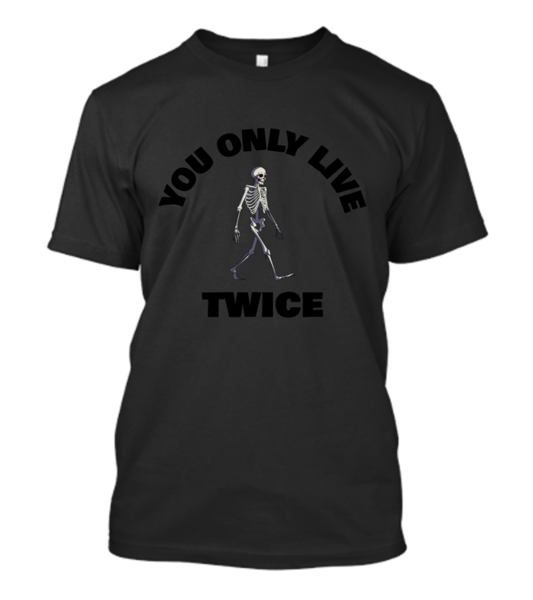 YOU ONLY LIVE TWICE SKELETON WALKING T-Shirt