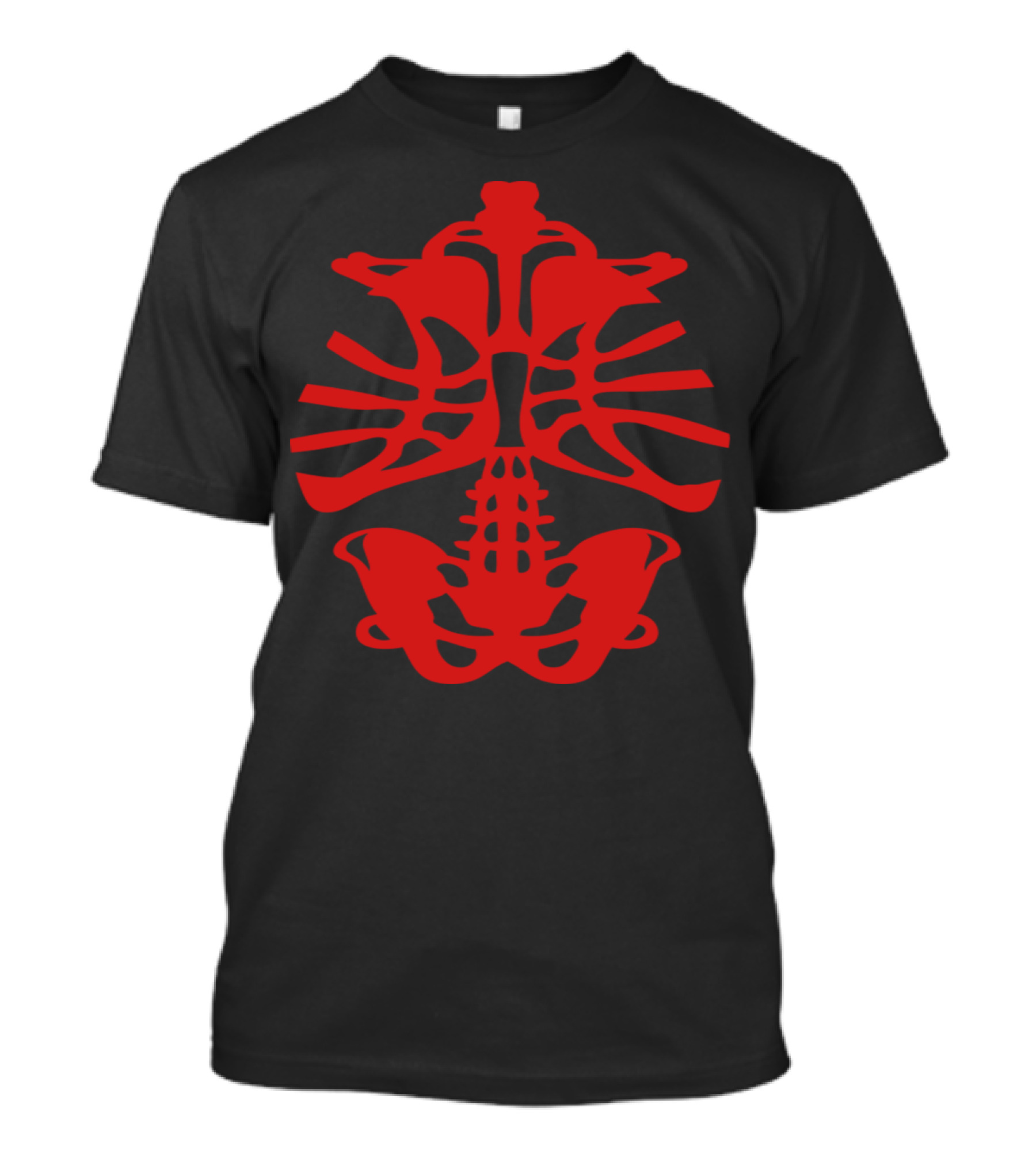 Basketball Human Skeleton Lung Ribcage Red Ball T-Shirt