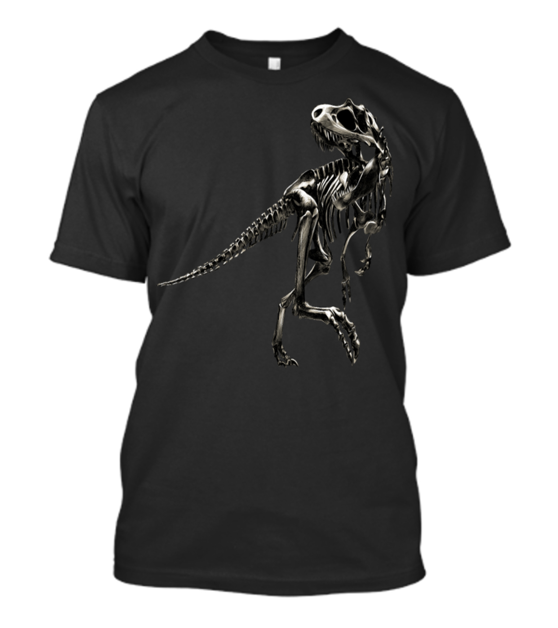 Fynny Dinosaur Skeleton Sketch Vector Color Image T-Shirt
