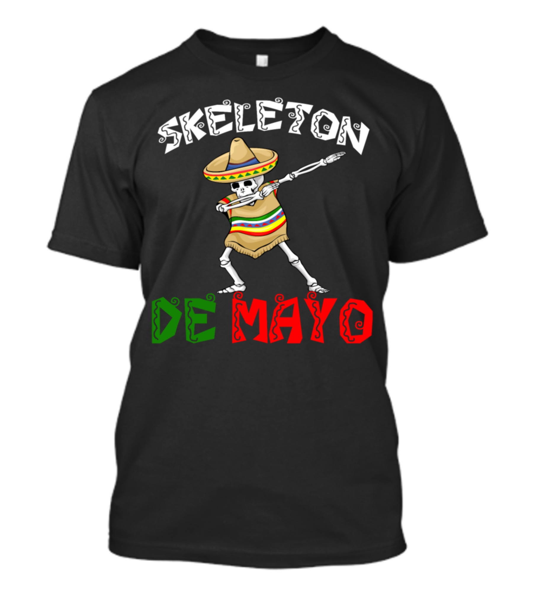 SKELETON DE MAYO Dab Sombrero T-Shirt