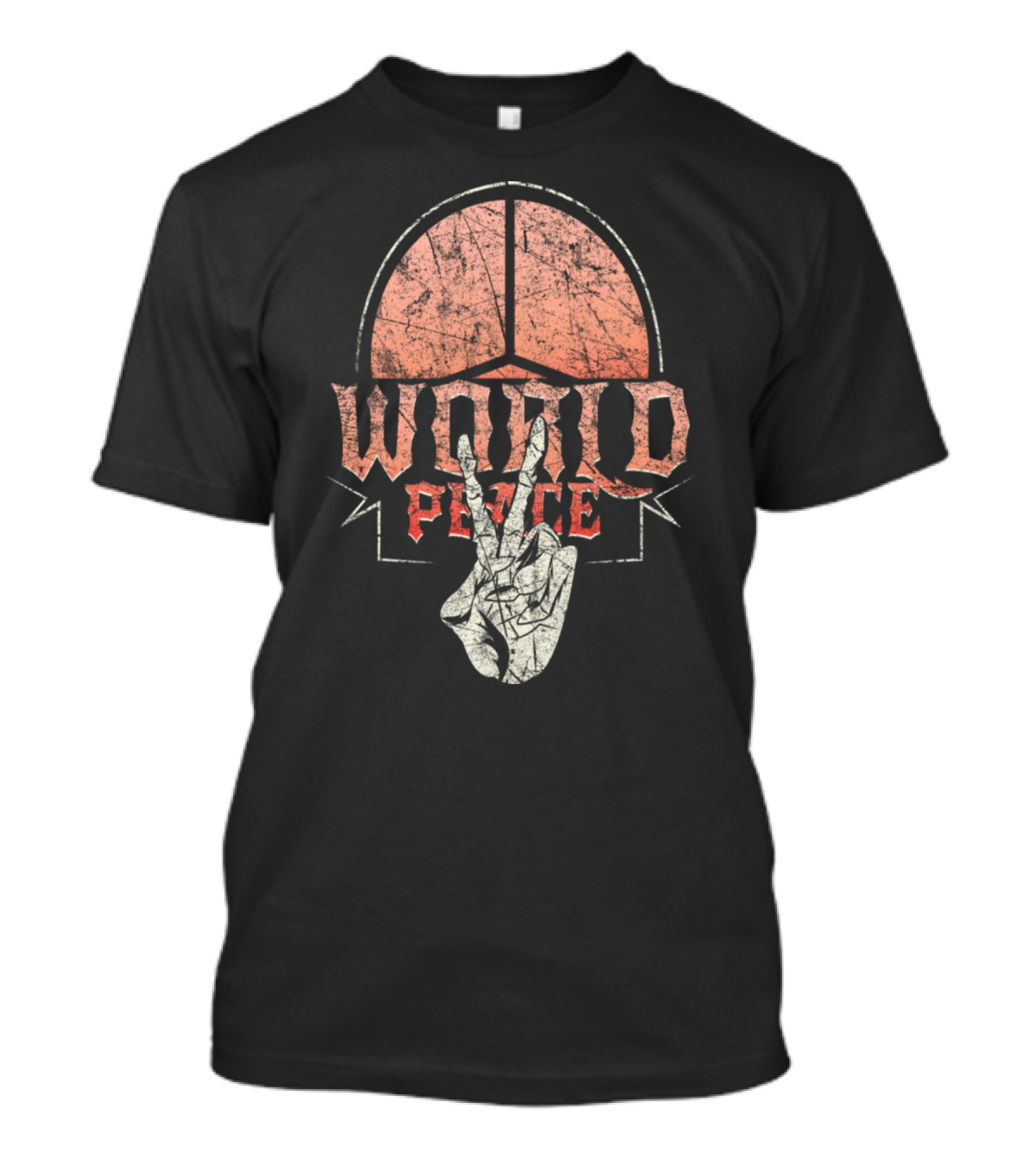 World Peace Skeleton Hand With Peace T-Shirt