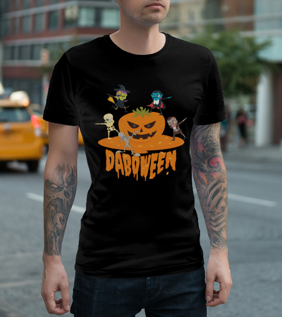 Halloween Daboween Vampire Witch Skeleton Zombie Pumpkin T-Shirt