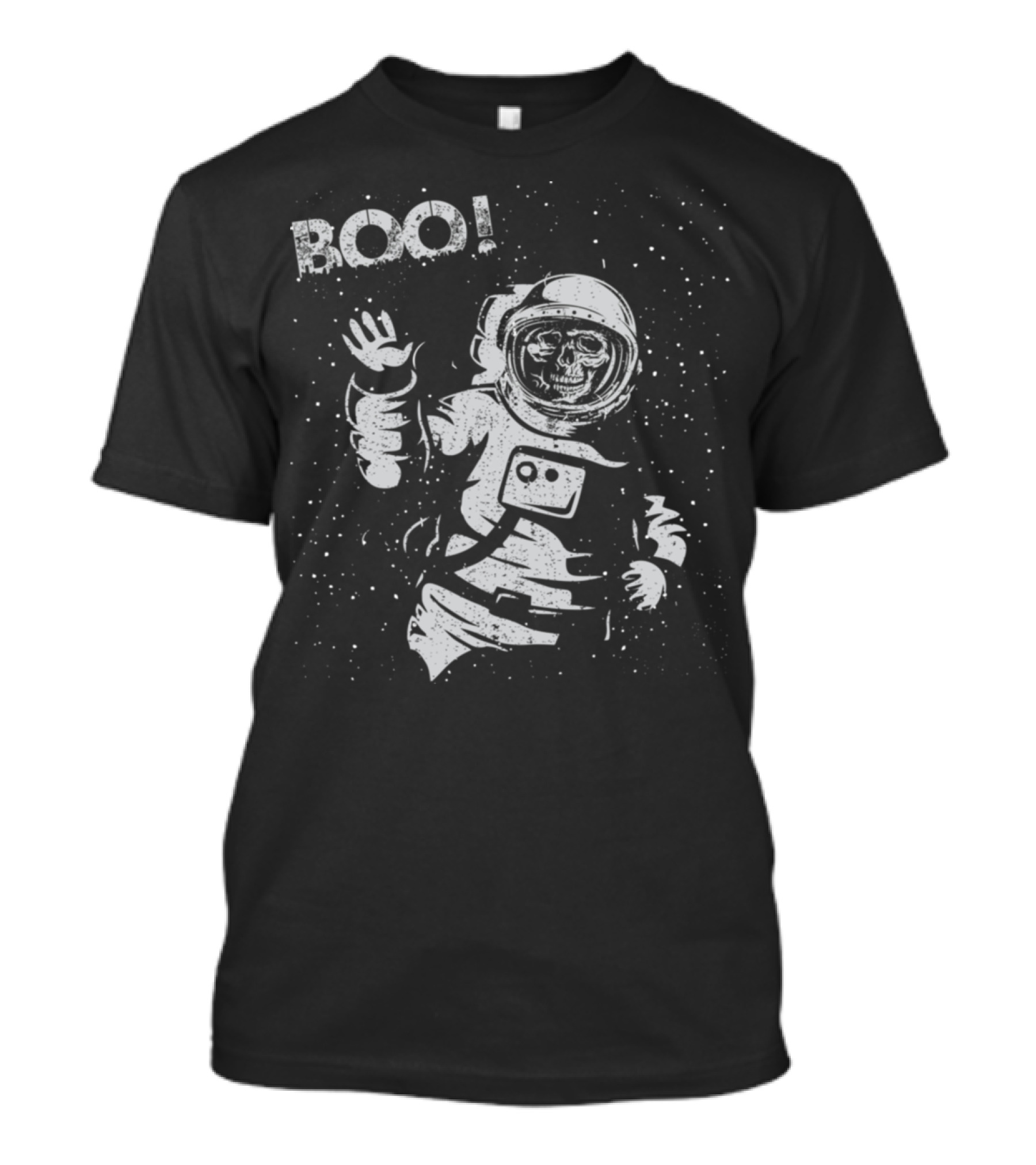 BOO Astronaut Skeleton In Space Science Iconic T-Shirt