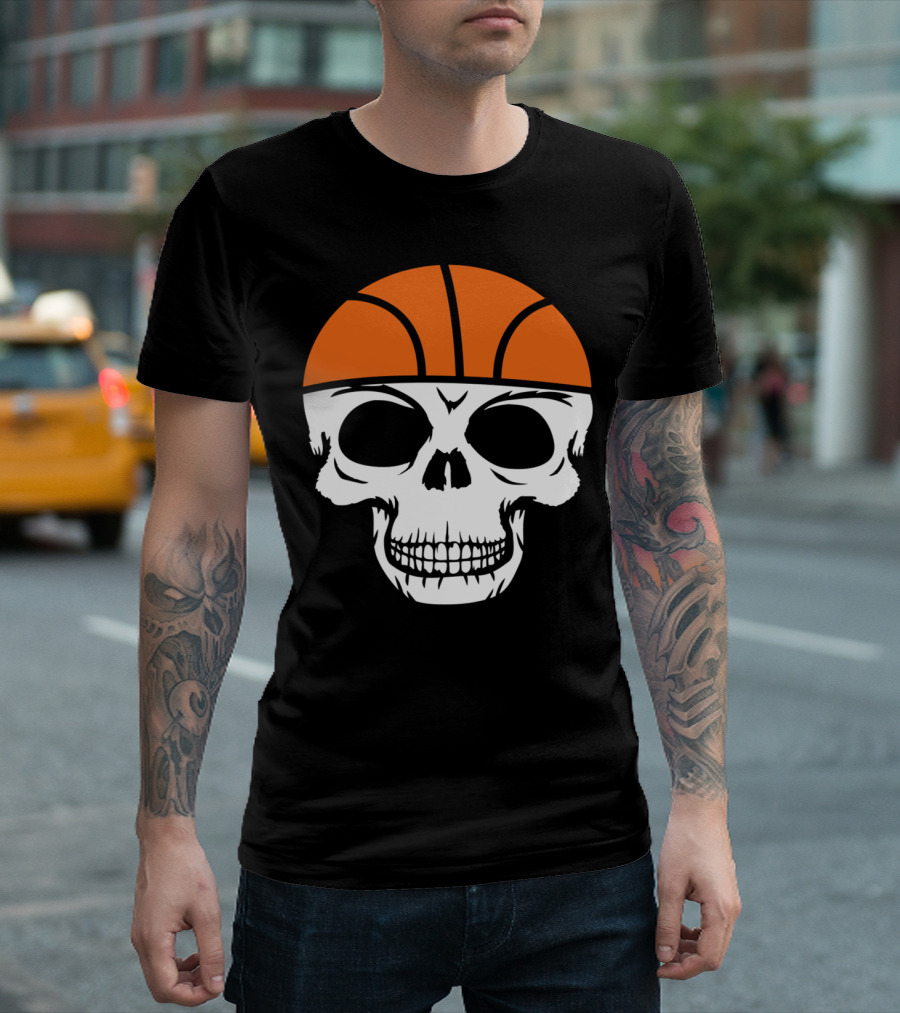 Basketball Skeleton Skull Head Skull Bones Dead Ne T-Shirt