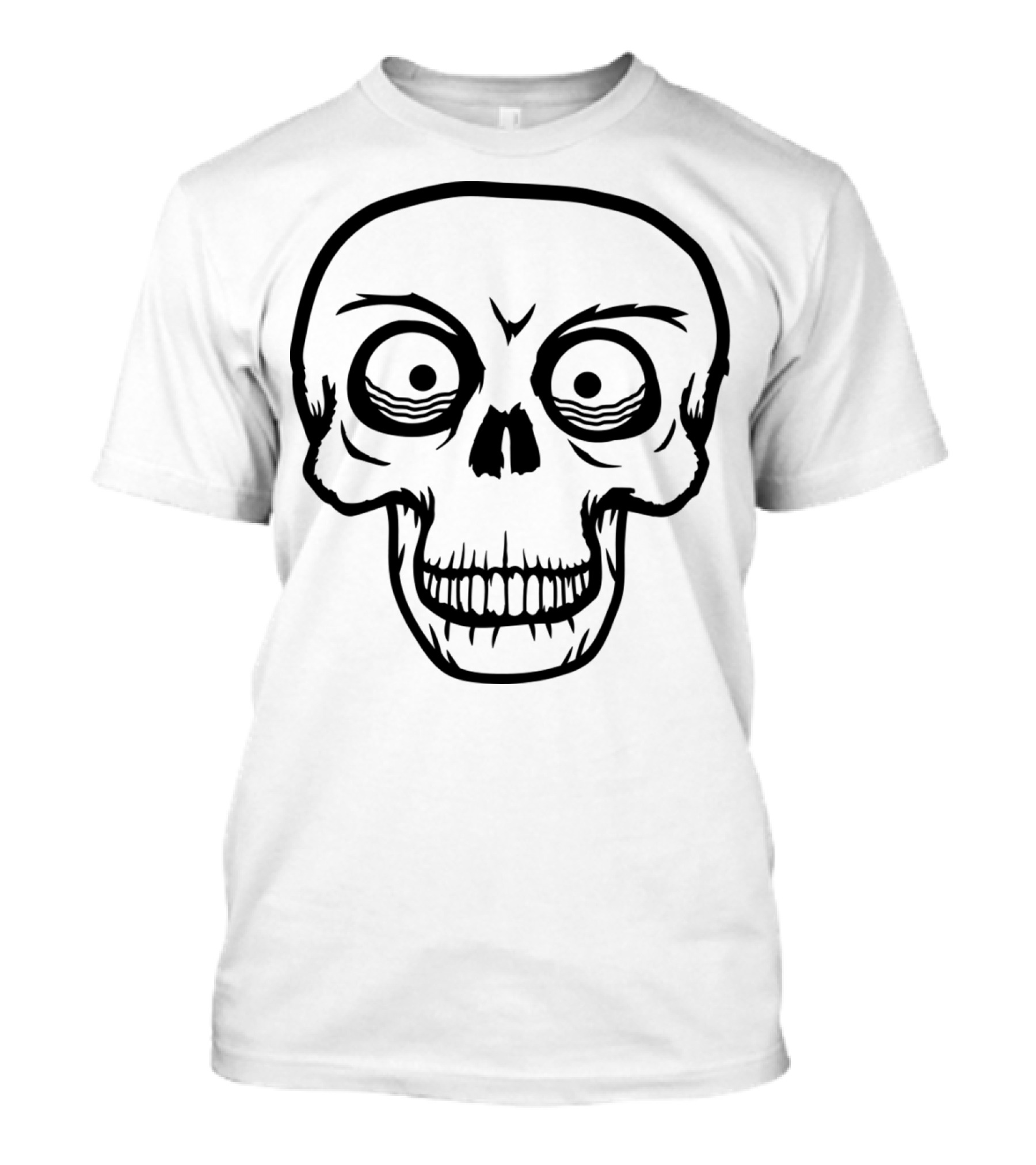 Head Eyes Skull Face Horror Skeleton T-Shirt