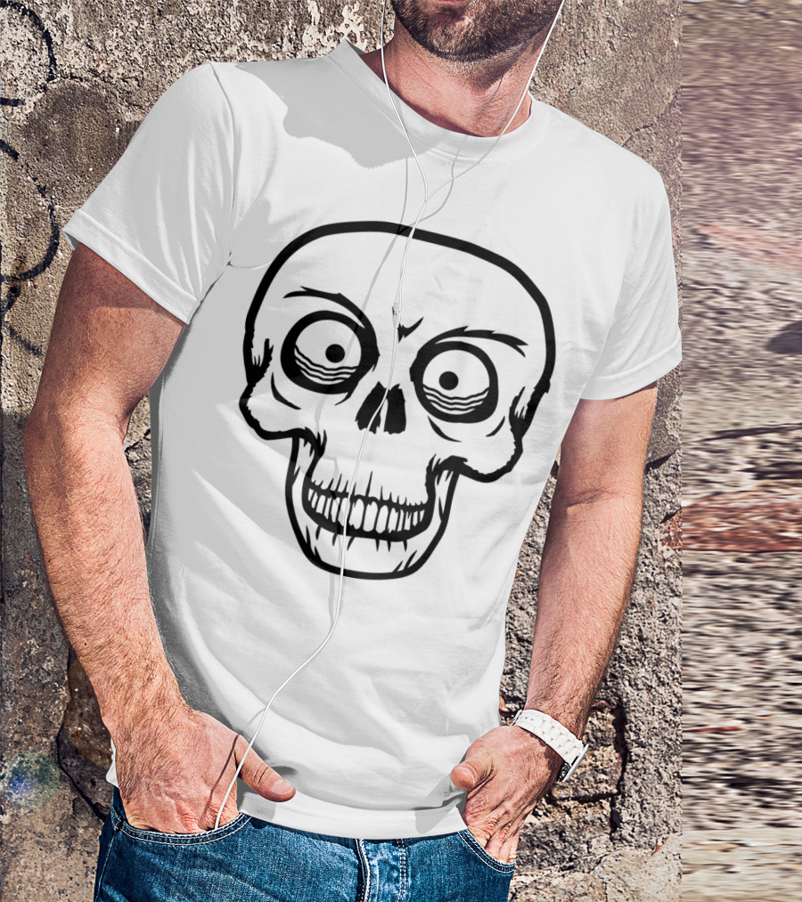Head Eyes Skull Face Horror Skeleton T-Shirt