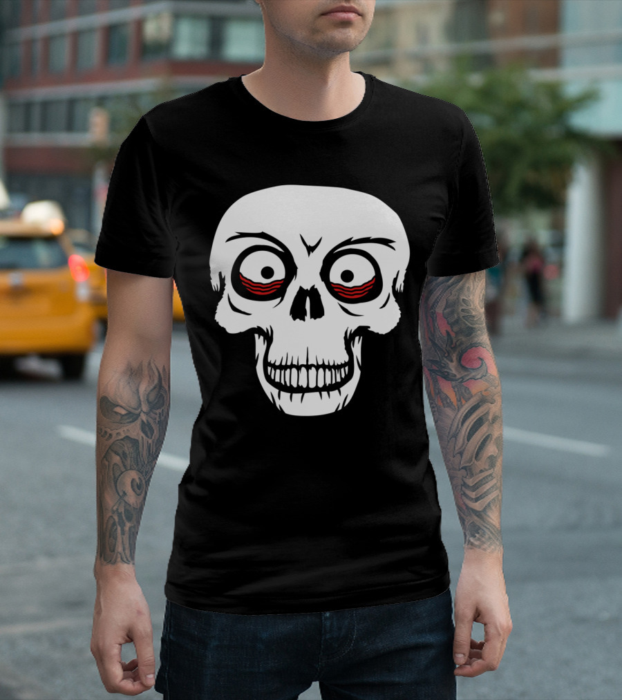 Eyes Skull Skeleton Head Face Horror T-Shirt