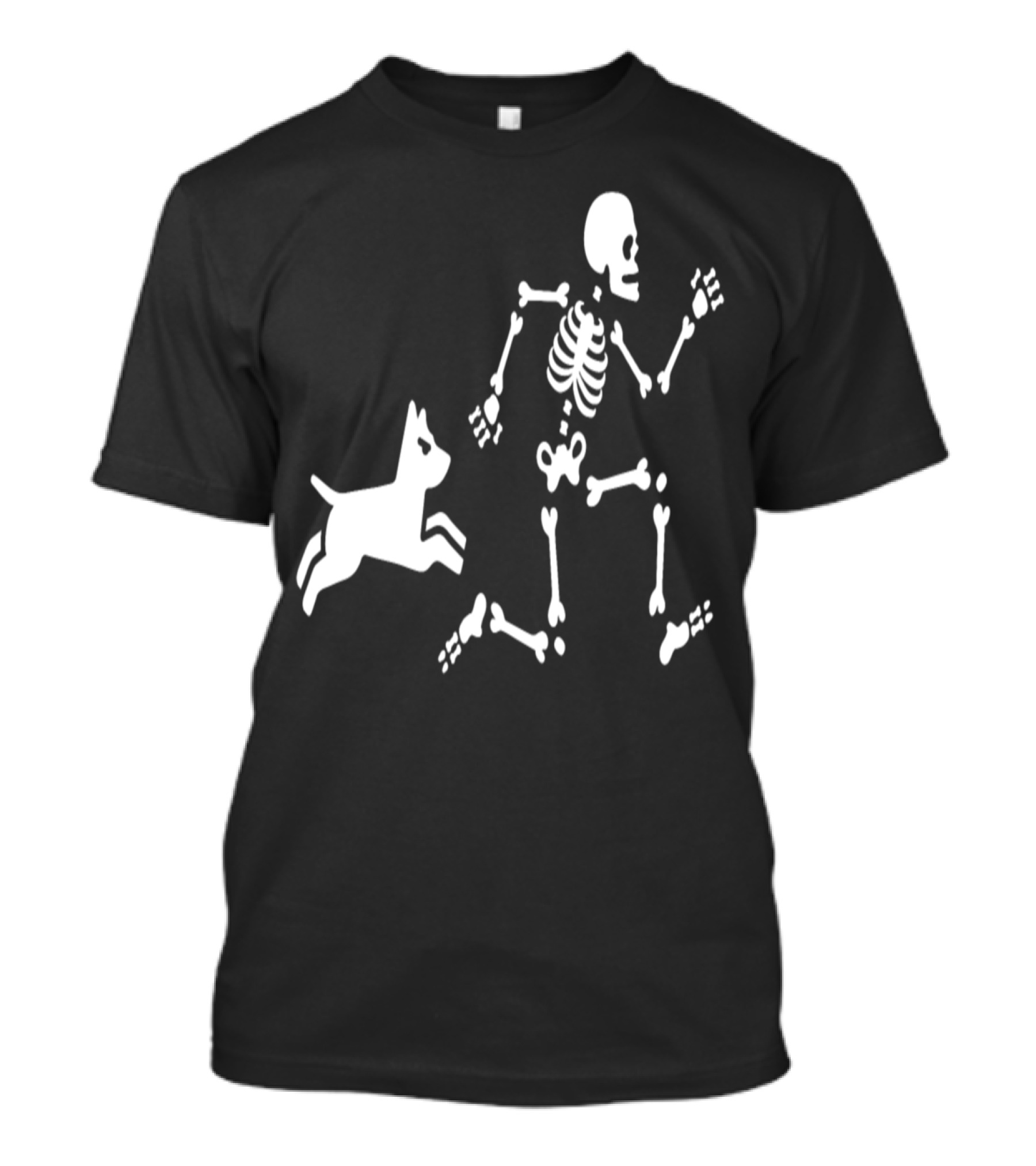 Dog Mom Dog Trainer Running Skeleton With Dog Bones T-Shirt