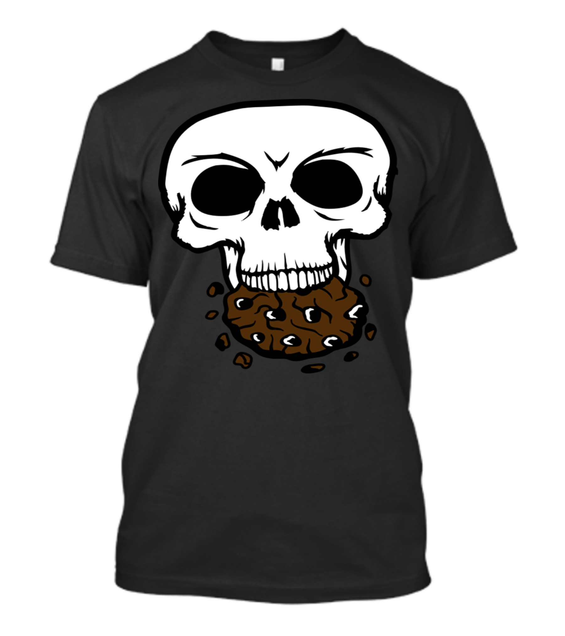 Skull Cookie Crunch Bones Skeleton Head T-Shirt