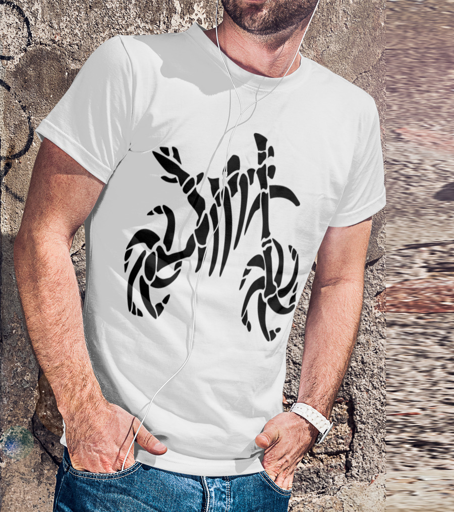 Enduroskeleton Dark Motocross Ribcage T-Shirt