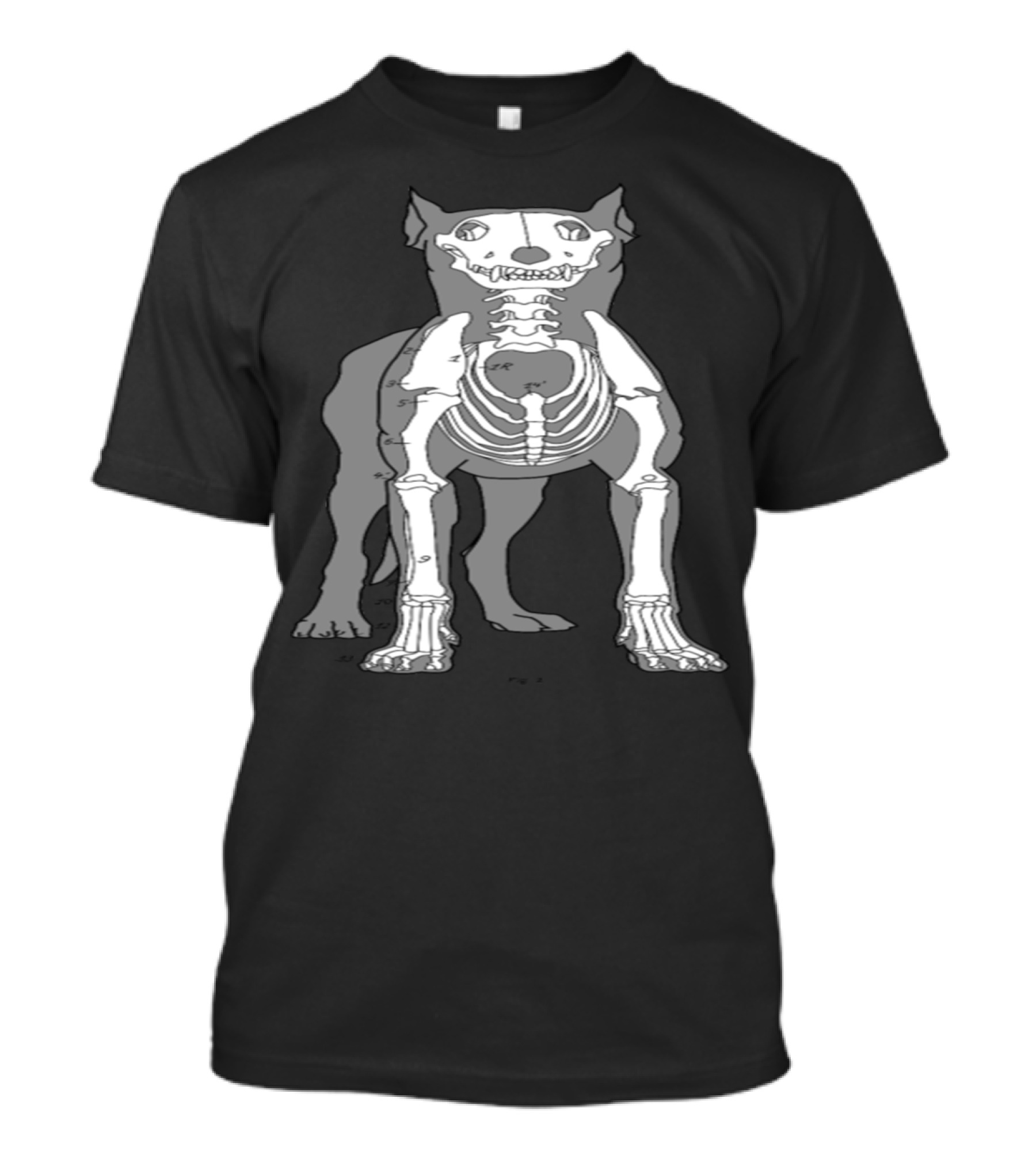 Dog Anatomy Skeleton T-Shirt