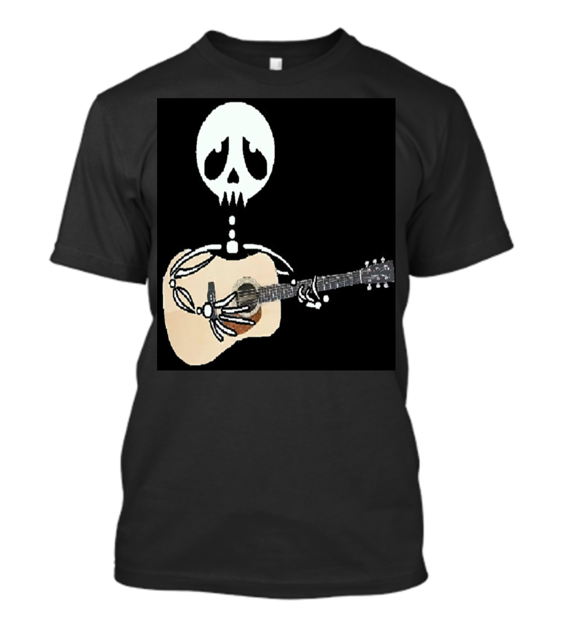 Even When I'm Dead Skeleton Playing Guitar T-Shirt
