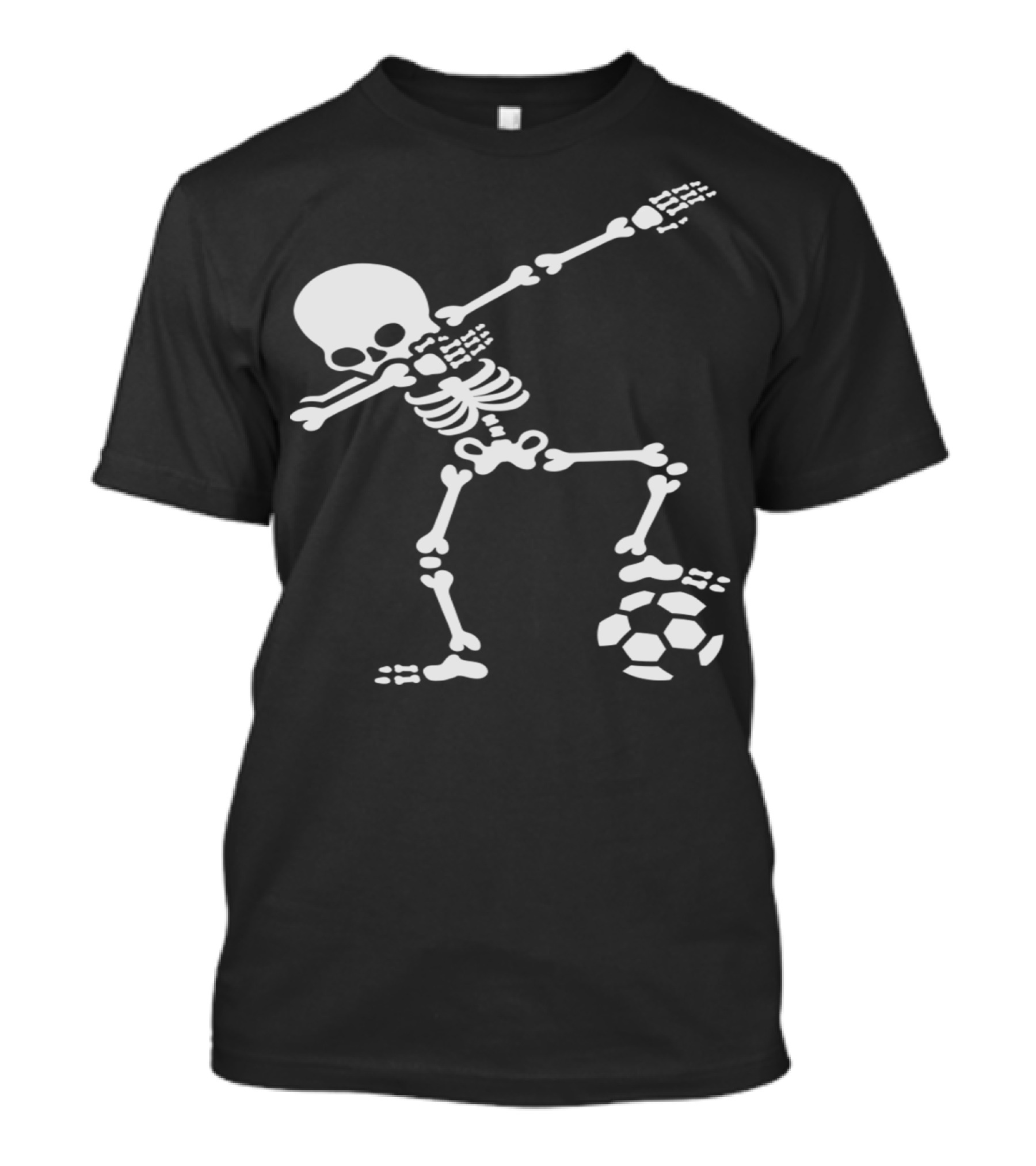 Dab Dabbing Skeleton Soccer Football T-Shirt