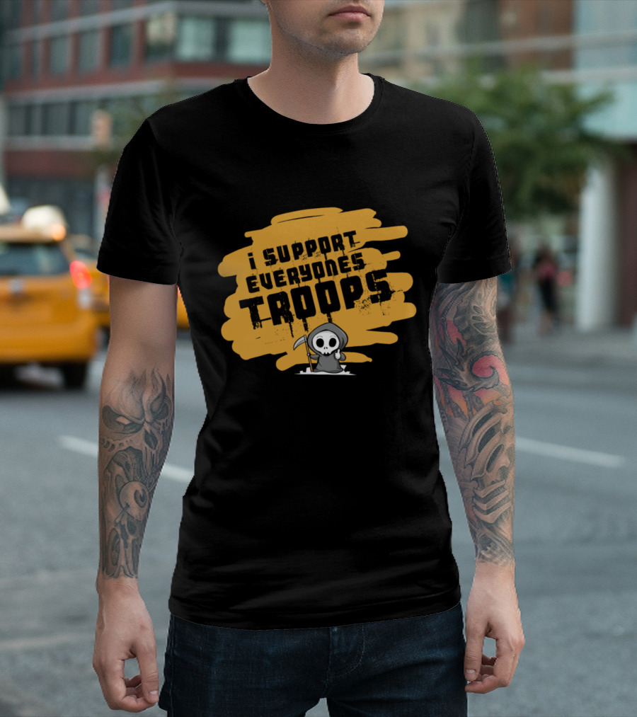 I Support Everyone's Troops Halloween Reaper T-Shirt