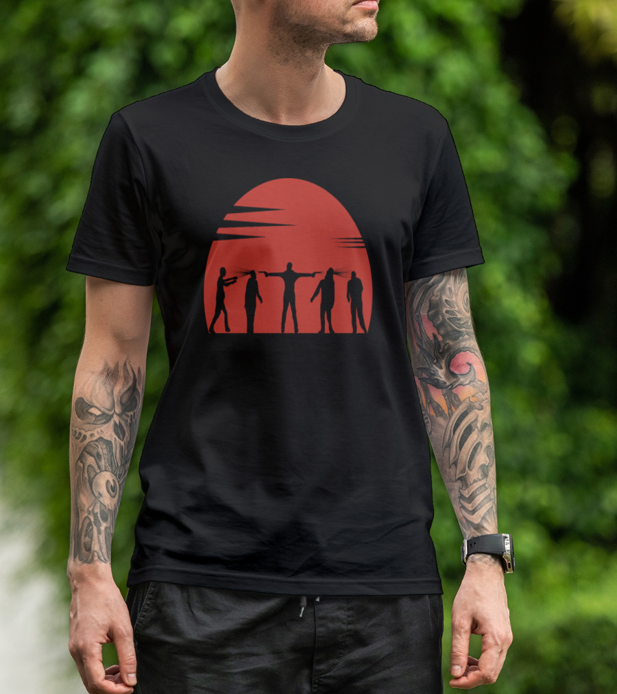 Zombie Control Red Moon Headshot T-Shirt