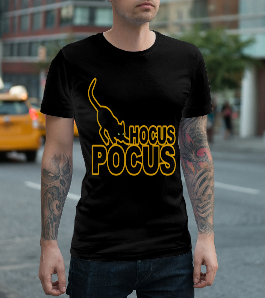 Hocus Pocus Black Cat Halloween Magic T-Shirt