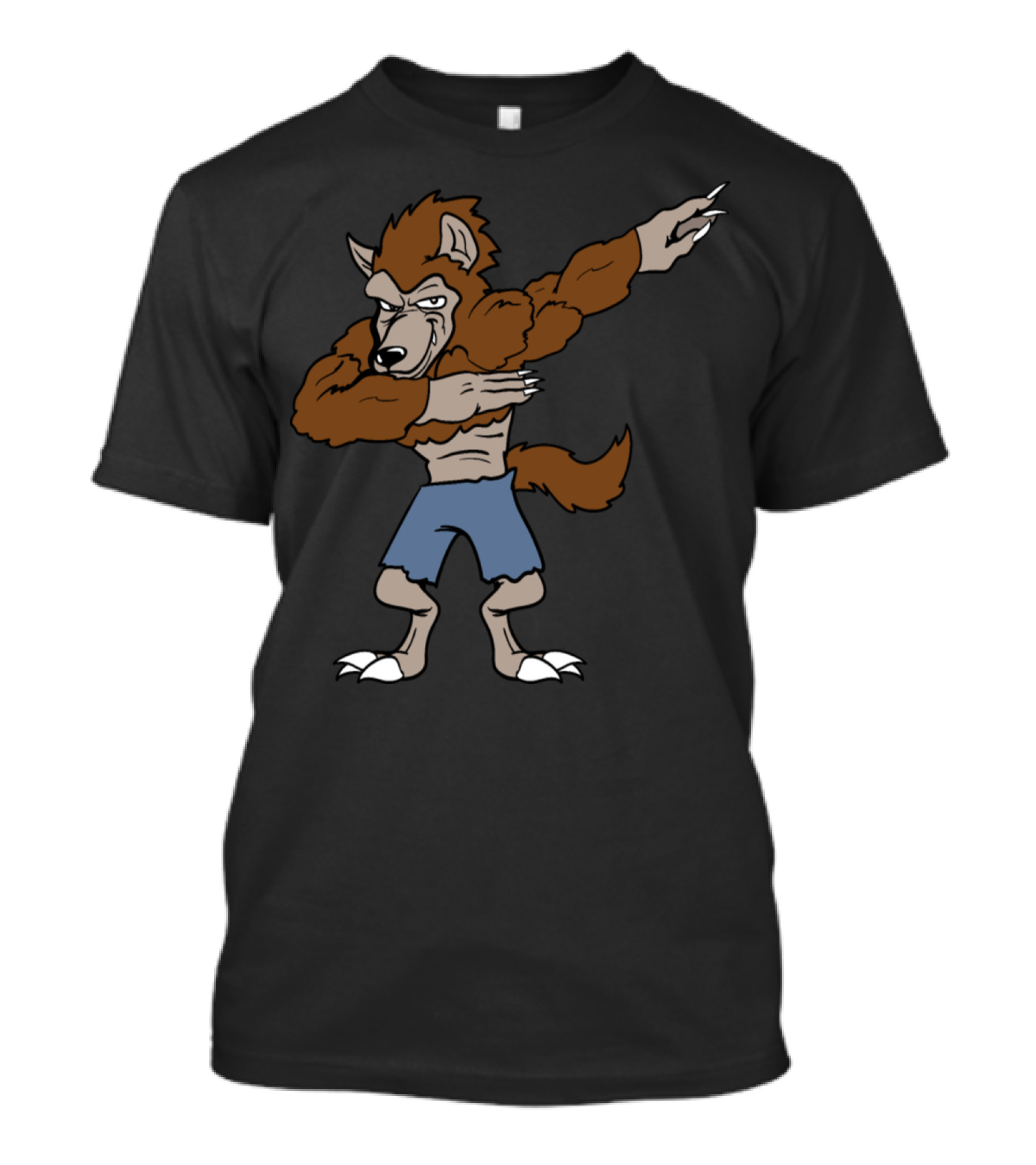 Dabbing Dancing Werewolf Monster For Halloween T-Shirt