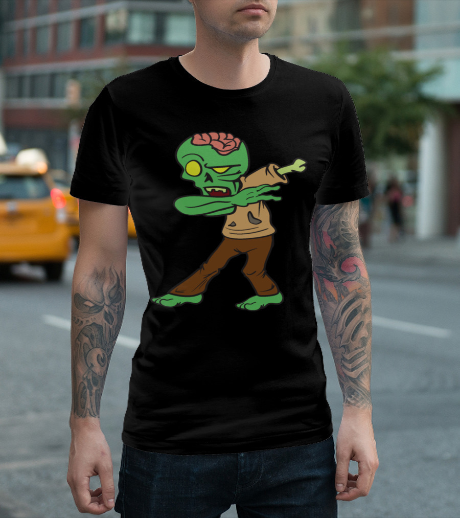 Dabbing Dab Dancing Halloween Zombie Monster T-Shirt