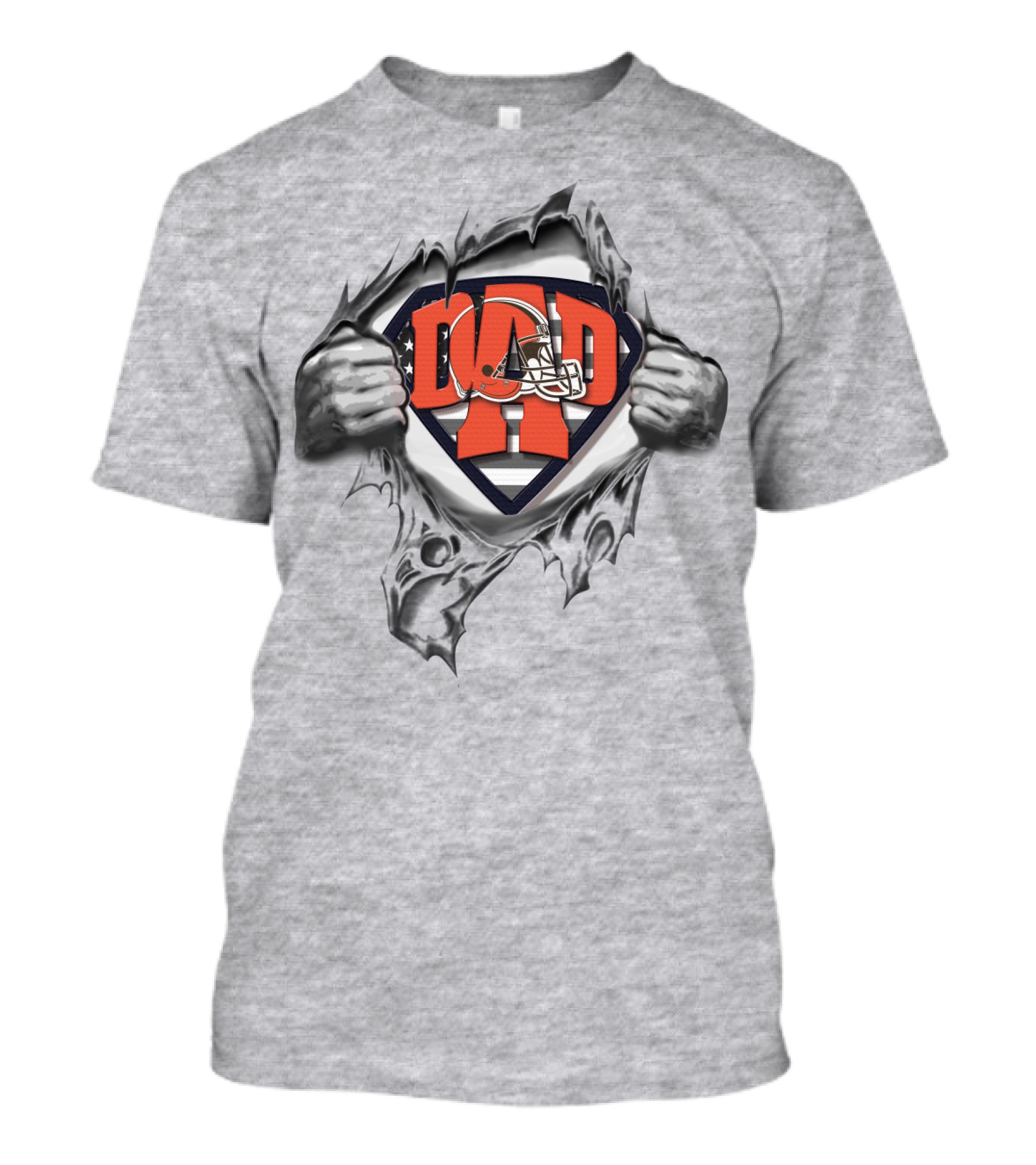 Superdad Cleveland Browns Dad Football Hero T-Shirt