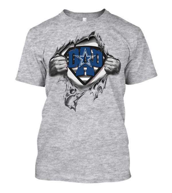 Superdad Dad Dallas Cowboys Star Shield T-Shirt