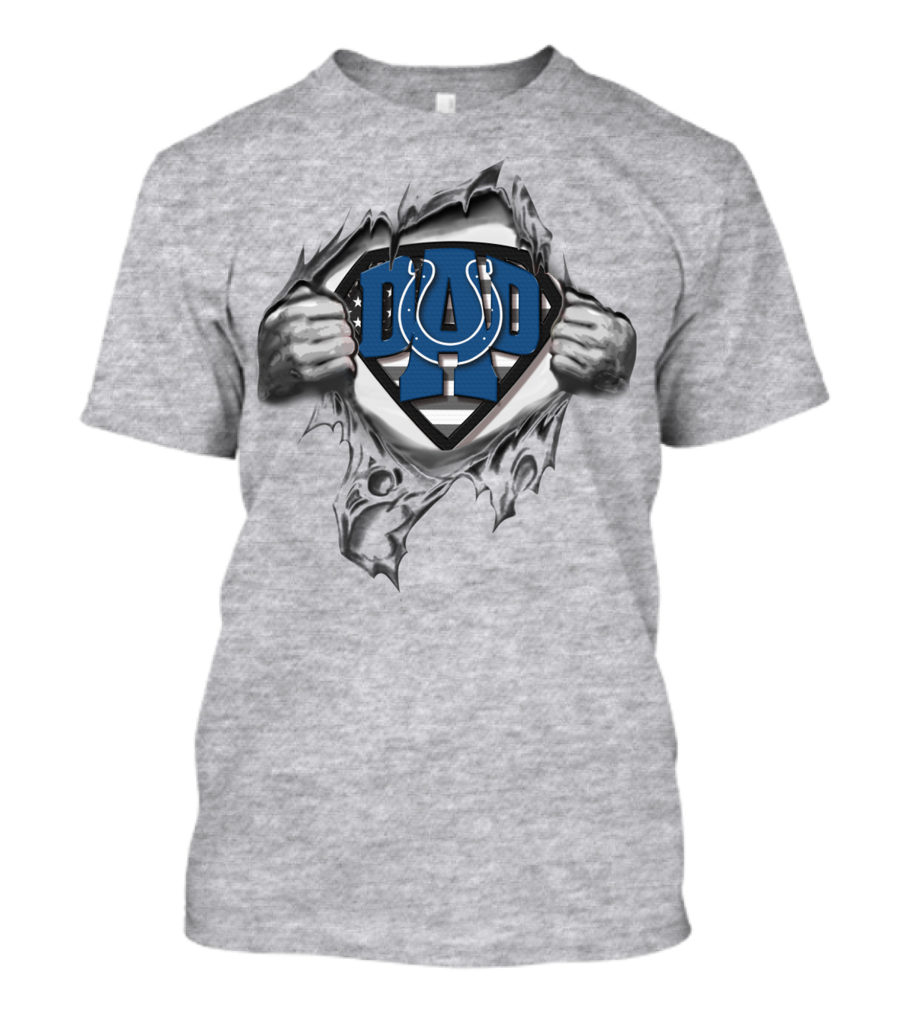 Indianapolis Colts Dad Superhero T-Shirt