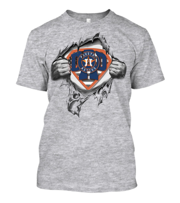 SUPERDAD Houston Astros Logo Superman T-Shirt