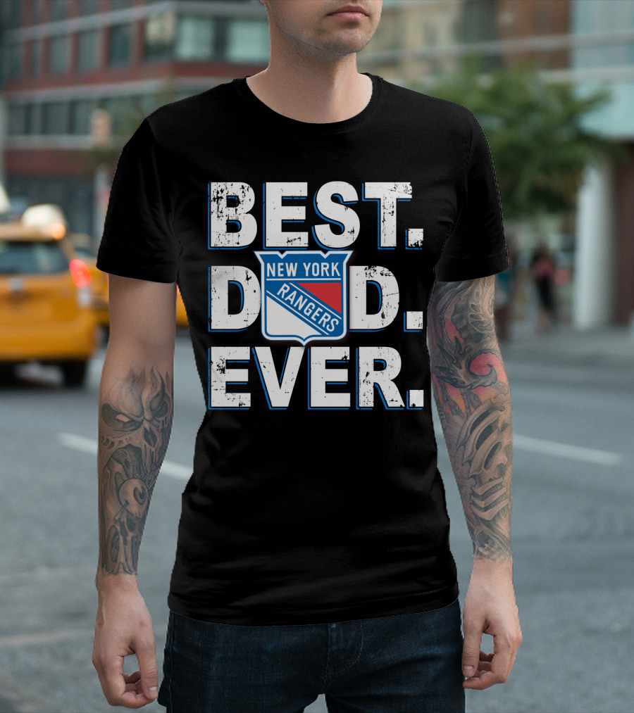 Best Dad Ever New York Rangers T-Shirt