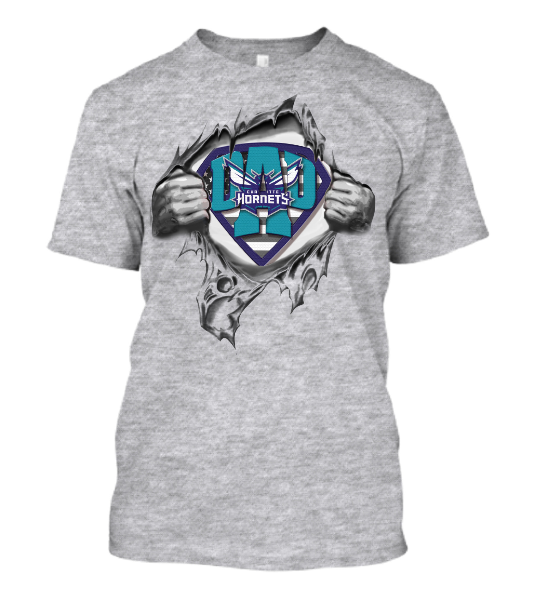 SUPERDAD Charlotte Hornets Logo Hero T-Shirt
