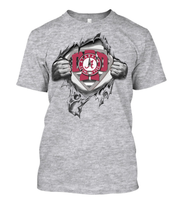 SUPERDAD ALABAMA CRIMSON TIDE LOGO WITH SHIELD T-Shirt