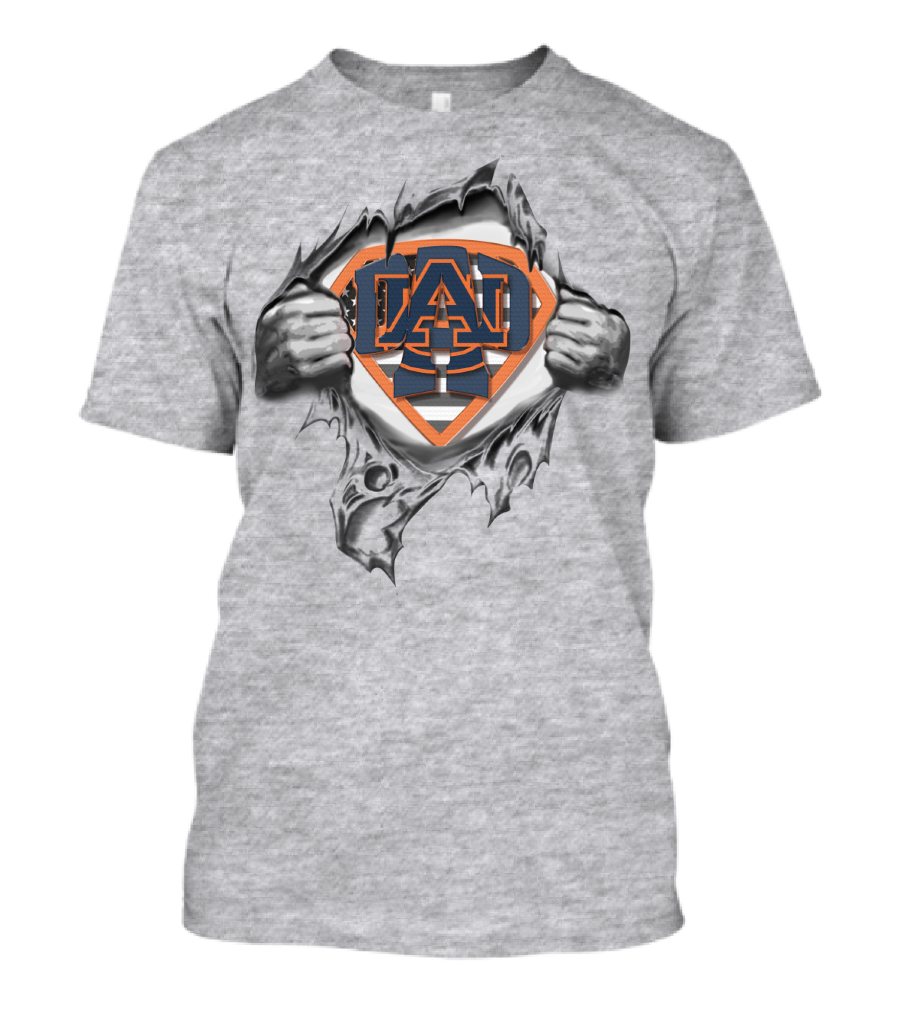 Superdad Auburn Tigers Superman T-Shirt
