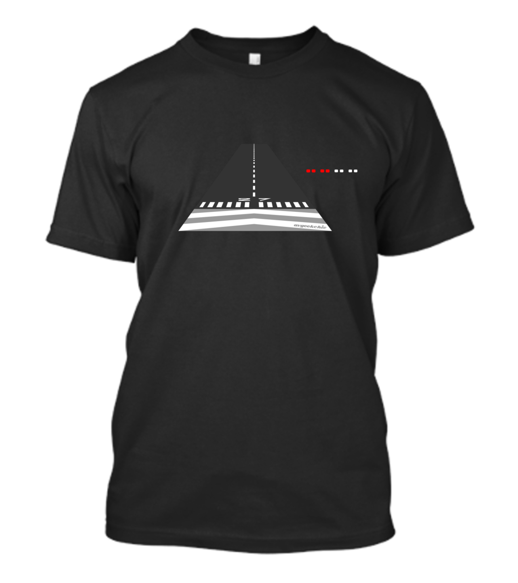 Final Approach Runway With PAPI Lights Airgeekable T-Shirt