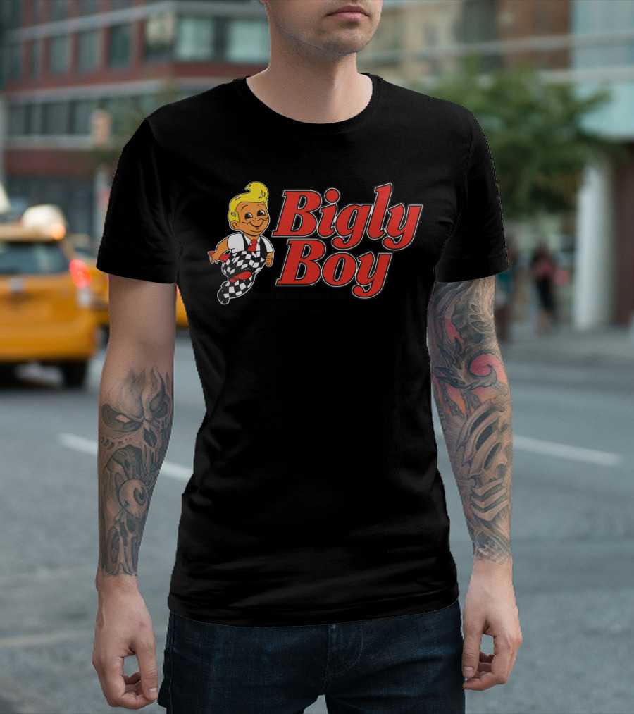 Bigly Boy Serving the Best Whoppers YUGE T-Shirt