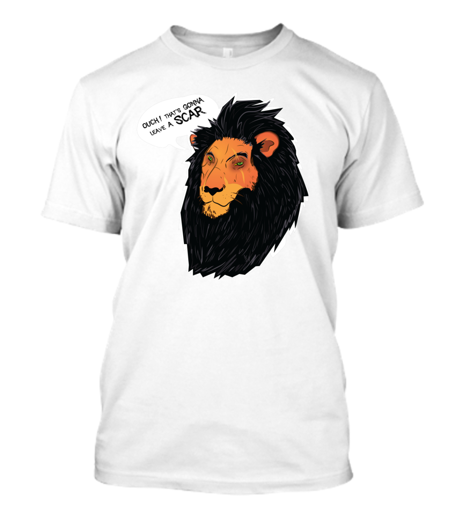 Ouch That's Gonna Leave A Scar The King's Vicious Pun Lion T-Shirt
