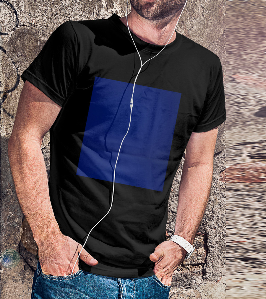 Blue Thing Monochrome Abstract T-Shirt