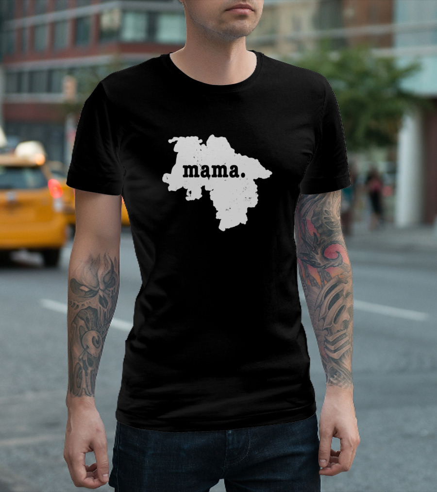 Mama Lower Saxony Germany Map Outline T-Shirt