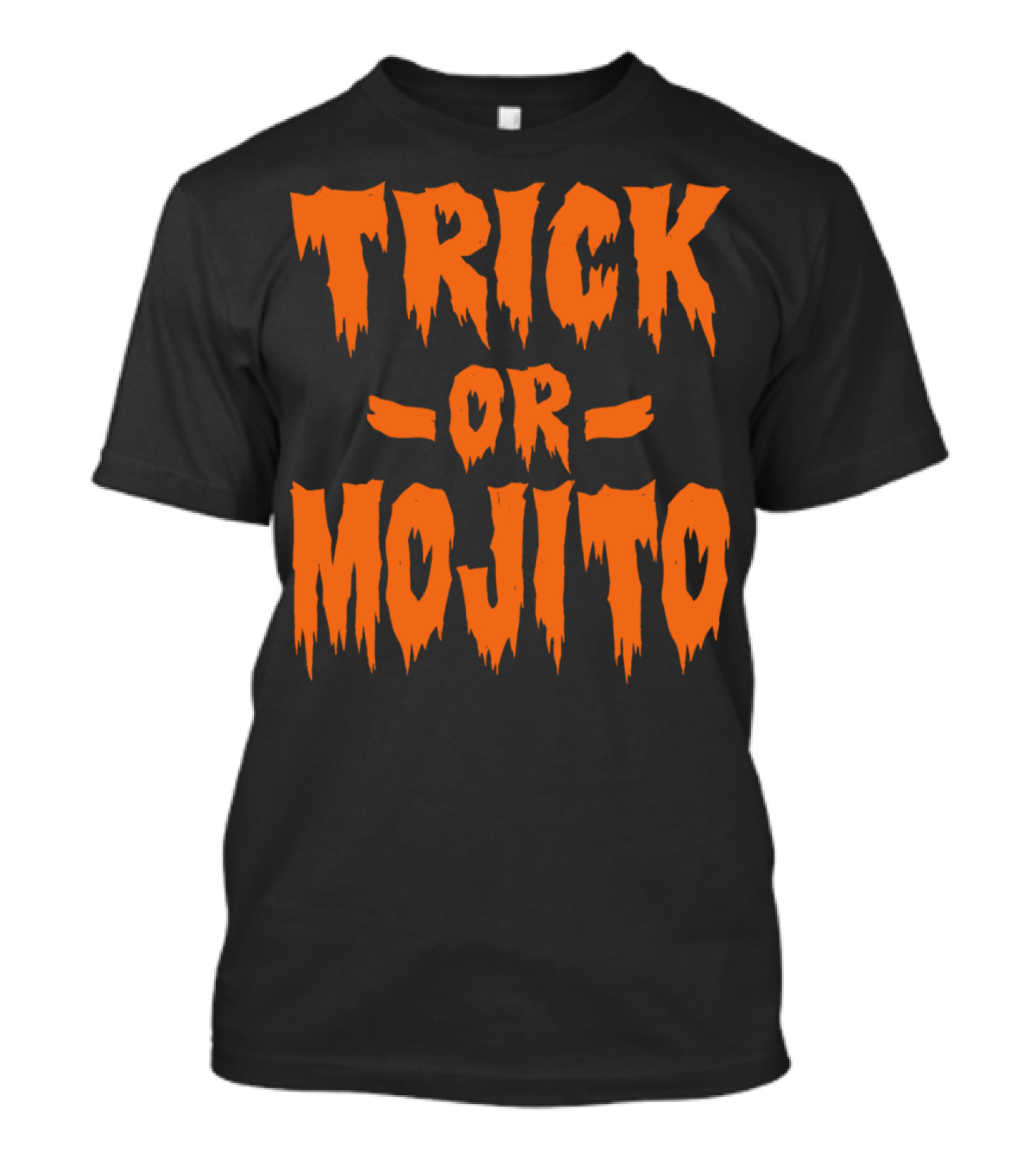 Trick Or Mojito Halloween Spooky Pumpkin Ghost T-Shirt
