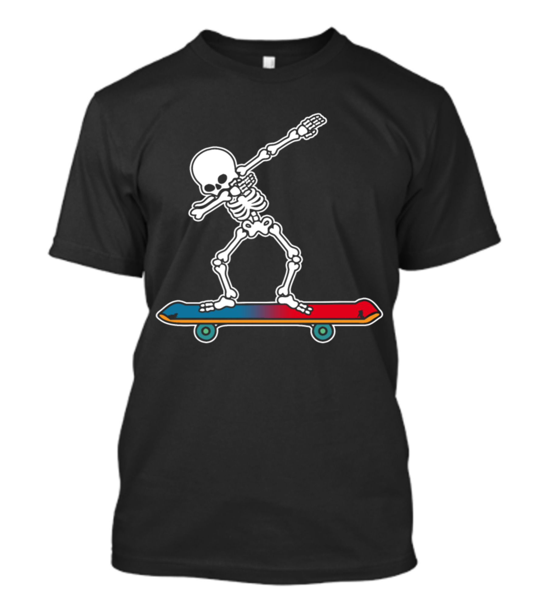 Skeleton Dab Trick On Skateboard T-Shirt