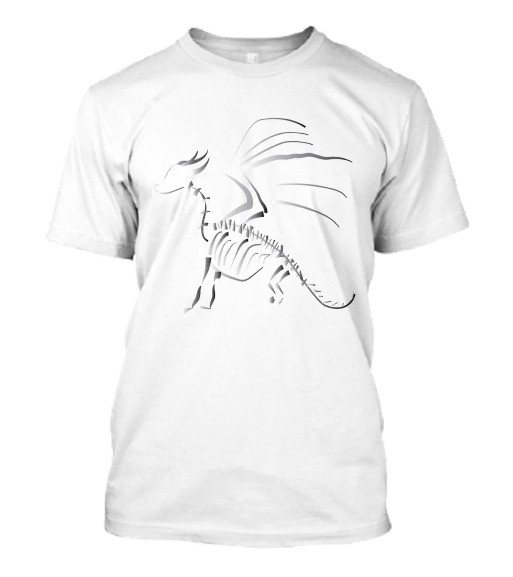 Dragon Skeleton Winged Bones T-Shirt