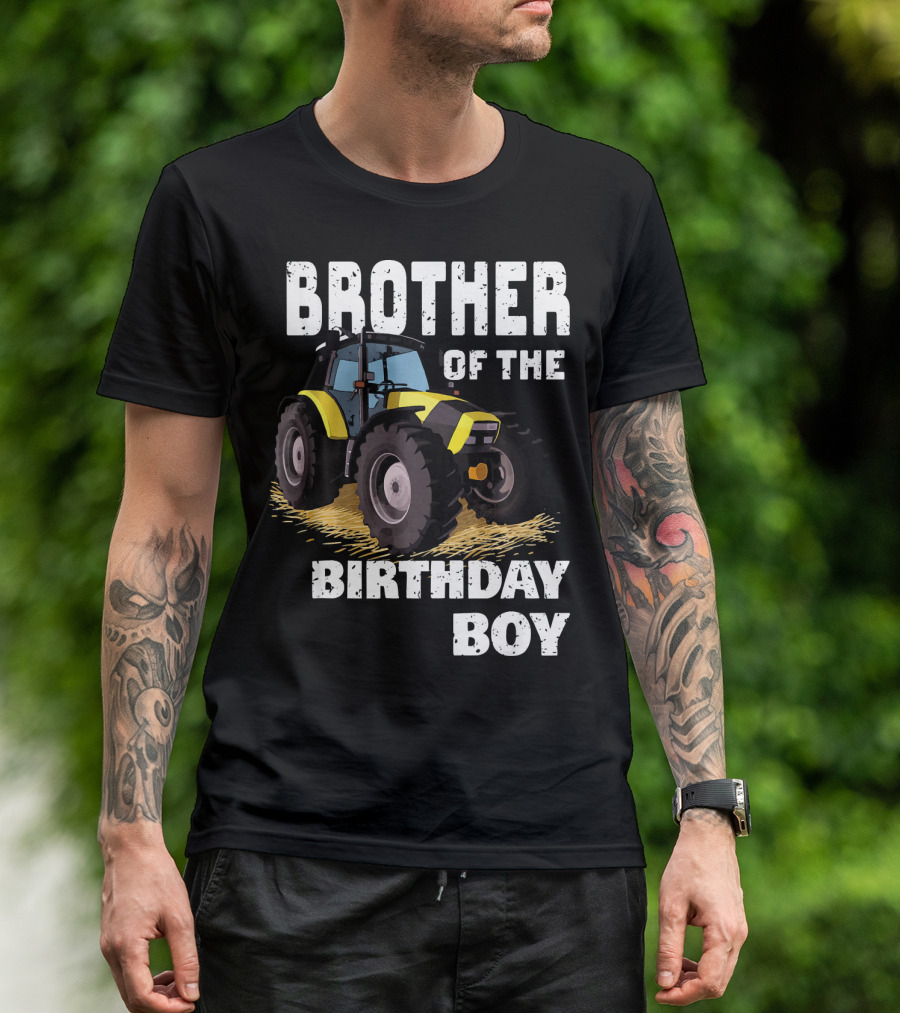 Brother Of The Birthday Boy Tractor T-Shirt