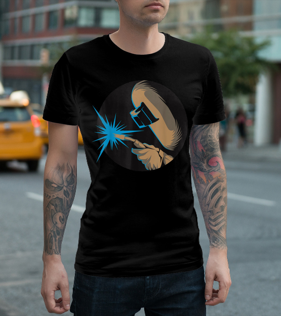 Arc Welder Cute Novice Metal Weld Masking Sparks T-Shirt