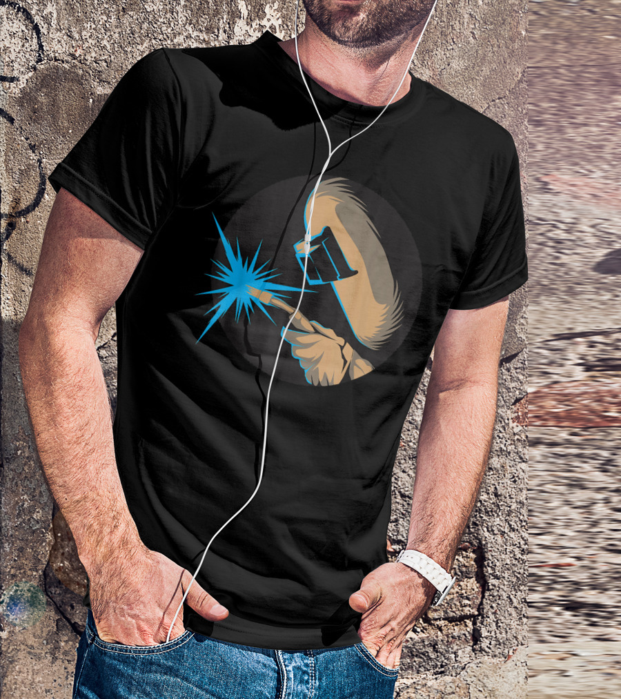 Arc Welder Cute Novice Metal Weld Masking Sparks T-Shirt