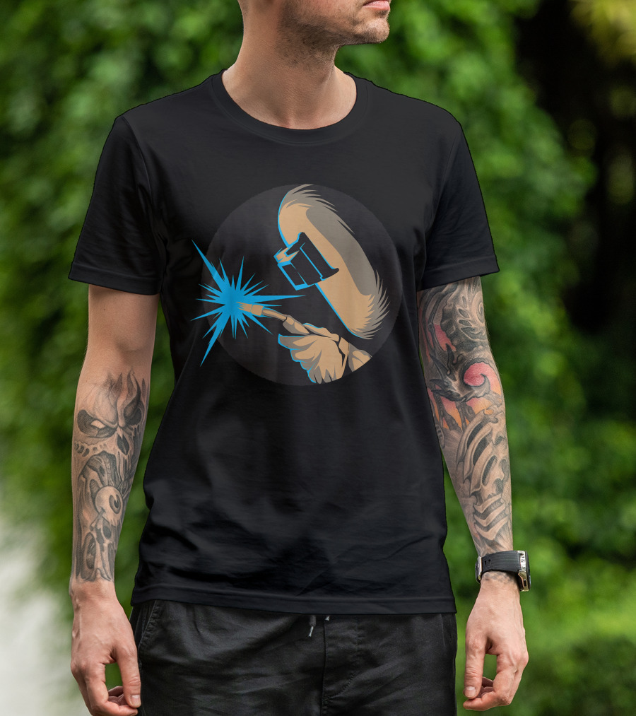 Arc Welder Cute Novice Metal Weld Masking Sparks T-Shirt