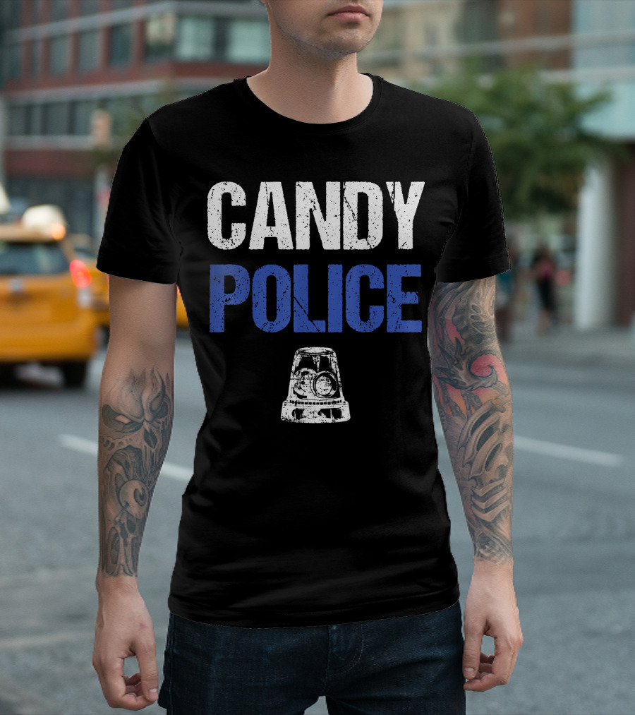 CANDY POLICE Blue Light T-Shirt