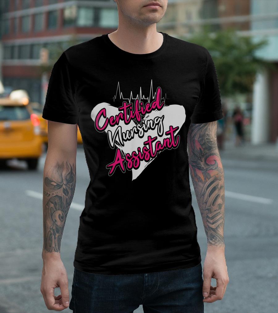 Certified Nursing Assistant Heartbeat T-Shirt