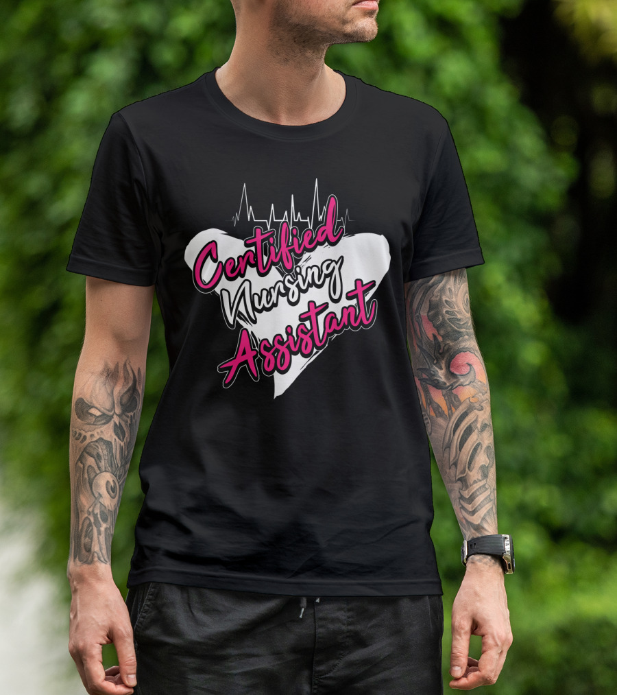 Certified Nursing Assistant Heartbeat T-Shirt